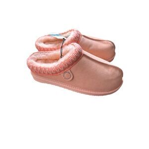 FIRESIDE BY‎ DEARFOAMS Greta Shearling Clog Pink 10 NEW NWT